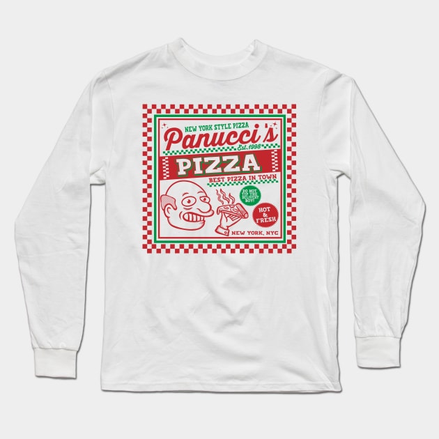 Panucci's Quality Pizza Long Sleeve T-Shirt by carloj1956